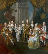Martin van Meytens Stephan und Maria Theresia mit elf Kindern oil